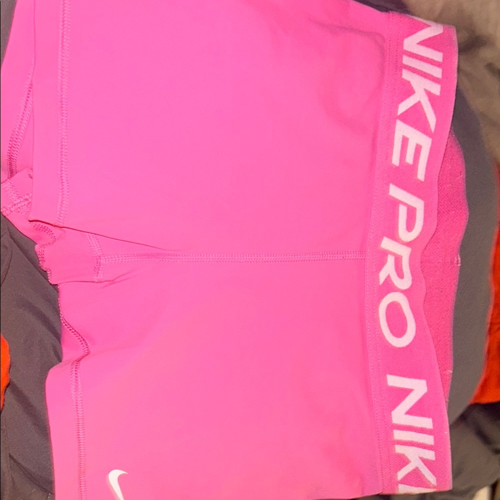 Nike Pro Bright Pink Workout Shorts